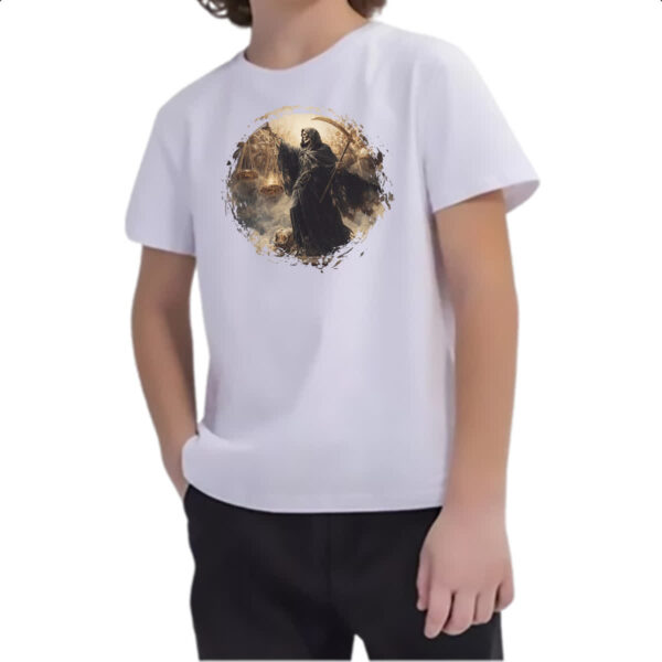 Camiseta Infanto Juvenil Justica da morte - Imagem 2