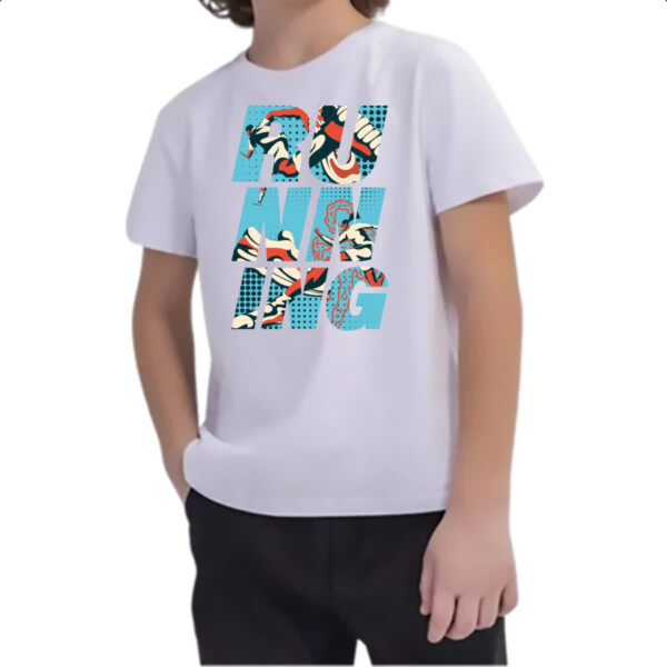 Camiseta Infanto Juvenil Running Correndo Esporte - Imagem 2
