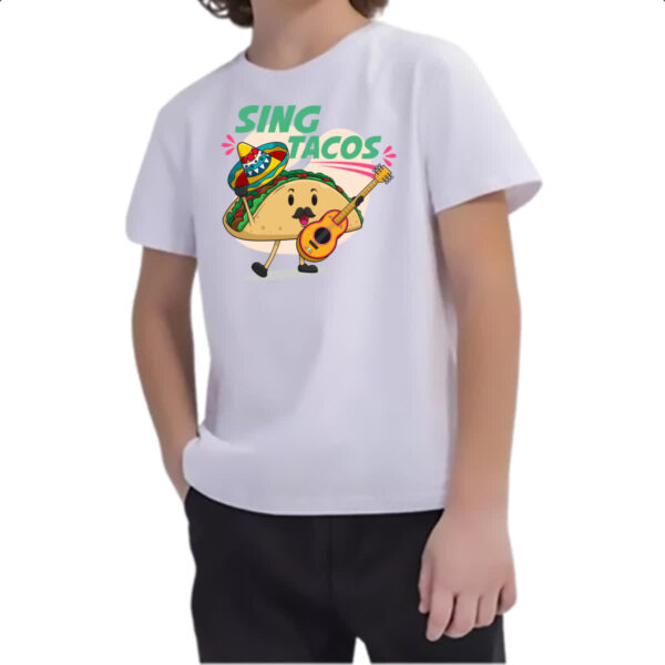Camiseta Infanto Juvenil Tacos Cantor - Imagem 2