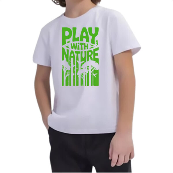 Camiseta Infanto Juvenil Play with nature - Imagem 2