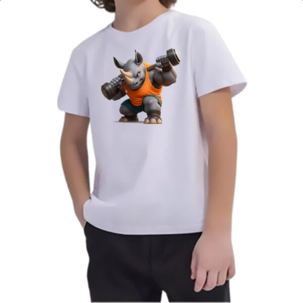 Camiseta Infanto Juvenil Rinoceronte Maromba - Imagem 2