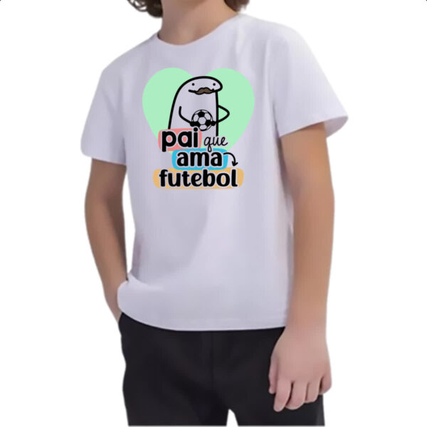 Camiseta Infanto Juvenil Dia dos Pais Flork Futebol - Imagem 2