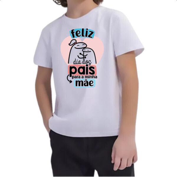 Camiseta Infanto Juvenil Dia dos Pais Flork Mae - Imagem 2