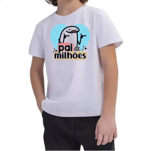 Camiseta Infanto Juvenil Dia dos Pais Flork Milhoes - Imagem 2
