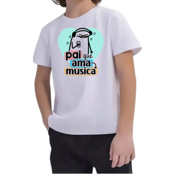Camiseta Infanto Juvenil Dia dos Pais Flork Musica - Imagem 2