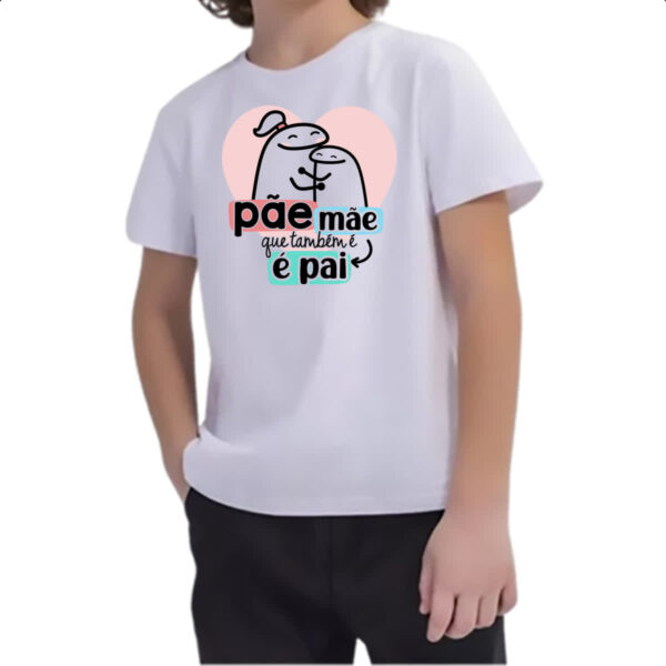 Camiseta Infanto Juvenil Dia dos Pais Flork Pae - Imagem 2