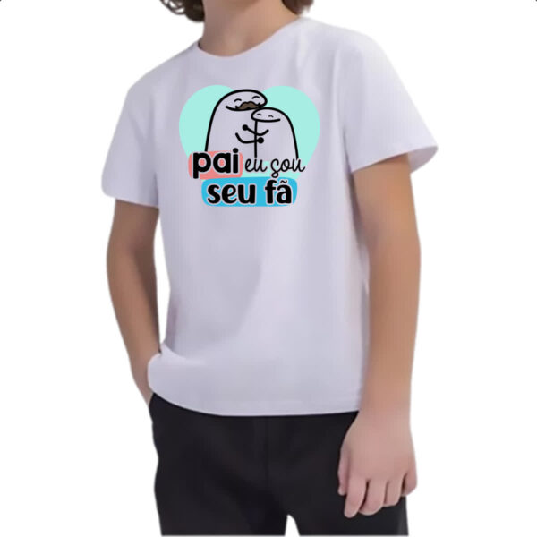 Camiseta Infanto Juvenil Dia dos Pais Flork Seu Fa - Imagem 2