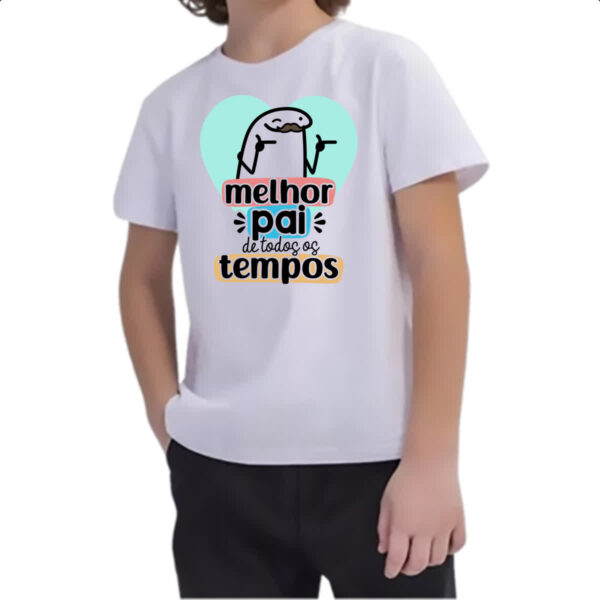Camiseta Infanto Juvenil Dia dos Pais Flork Tempos - Imagem 2