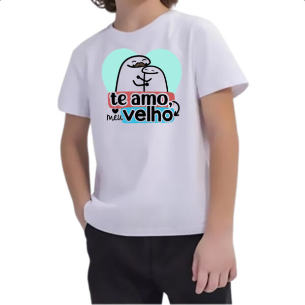 Camiseta Infanto Juvenil Dia dos Pais Flork Velho - Imagem 2