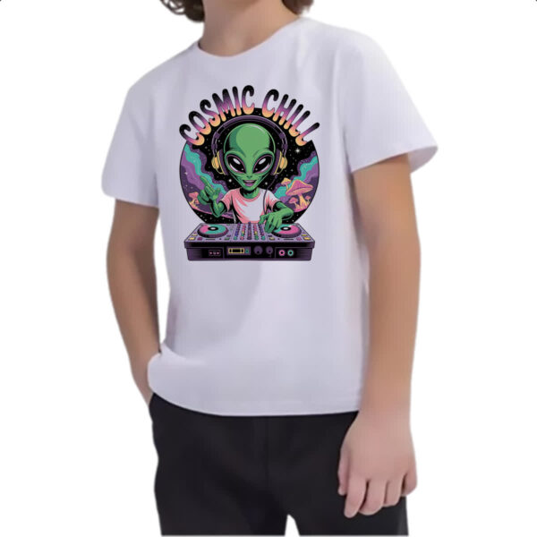 Camiseta Infanto Juvenil ET Cosmic Chill DJ - Imagem 2