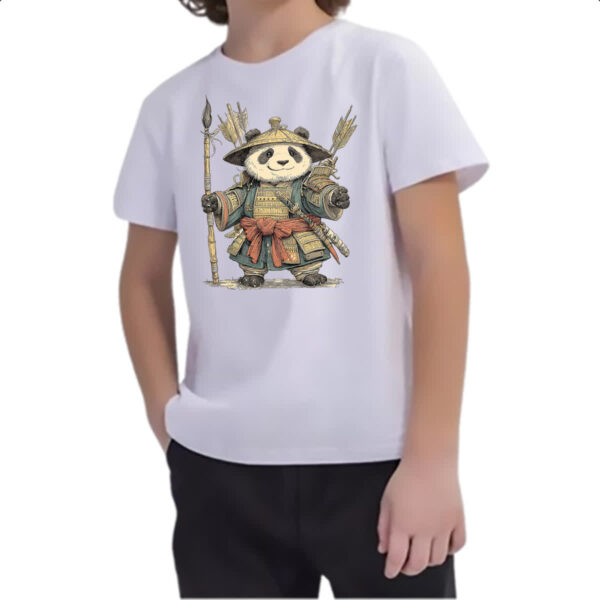 Camiseta Infanto Juvenil Panda Samurai - Imagem 2