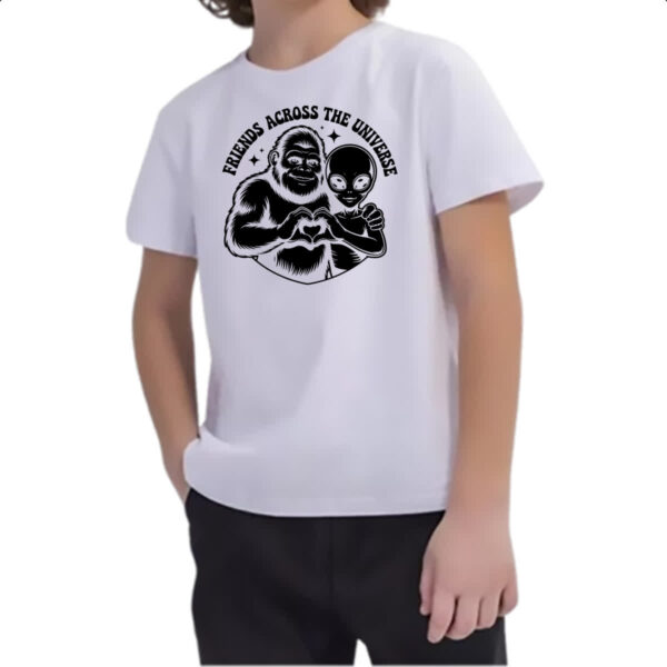 Camiseta Infanto Juvenil Pe Grande e ET amigos - Imagem 2