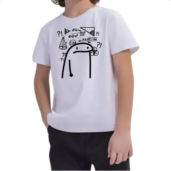 Camiseta Infanto Juvenil Flork Meme Matematica - Imagem 2