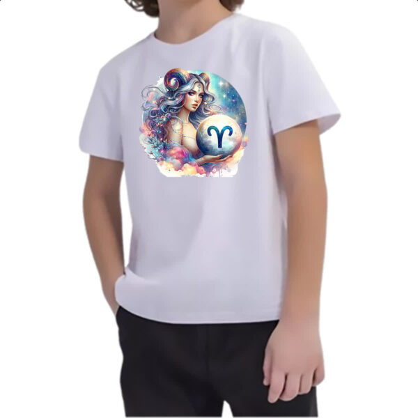 Camiseta Infanto Juvenil Signo Diva de Aries - Imagem 2
