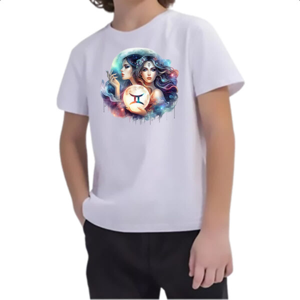 Camiseta Infanto Juvenil Signo Diva de Gemeos - Imagem 2