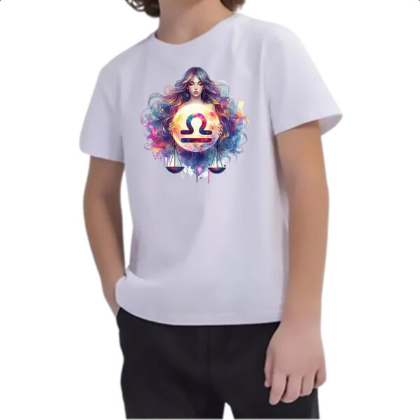 Camiseta Infanto Juvenil Signo Diva de Libra - Imagem 2