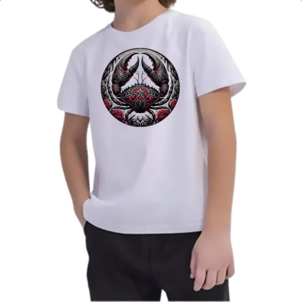 Camiseta Infanto Juvenil Signo Gotico de Cancer - Imagem 2
