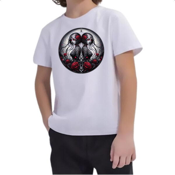 Camiseta Infanto Juvenil Signo Gotico de Gemeos - Imagem 2