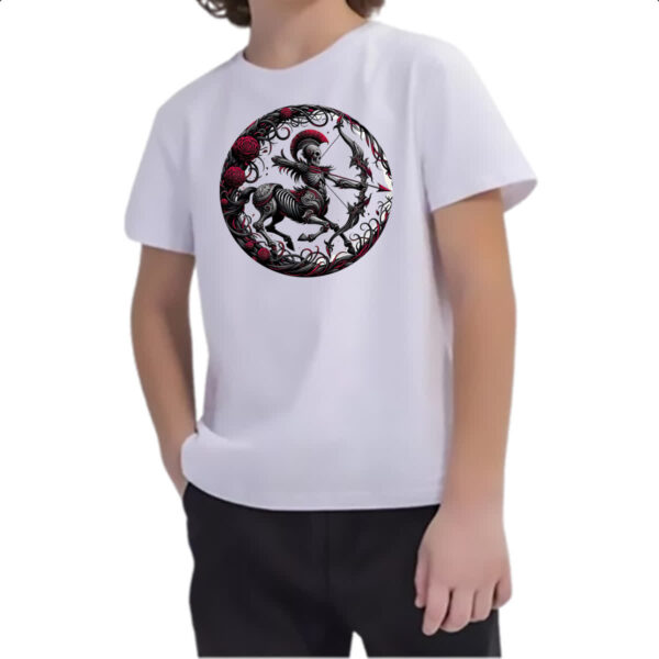 Camiseta Infanto Juvenil Signo Gotico de Sagitario - Imagem 2