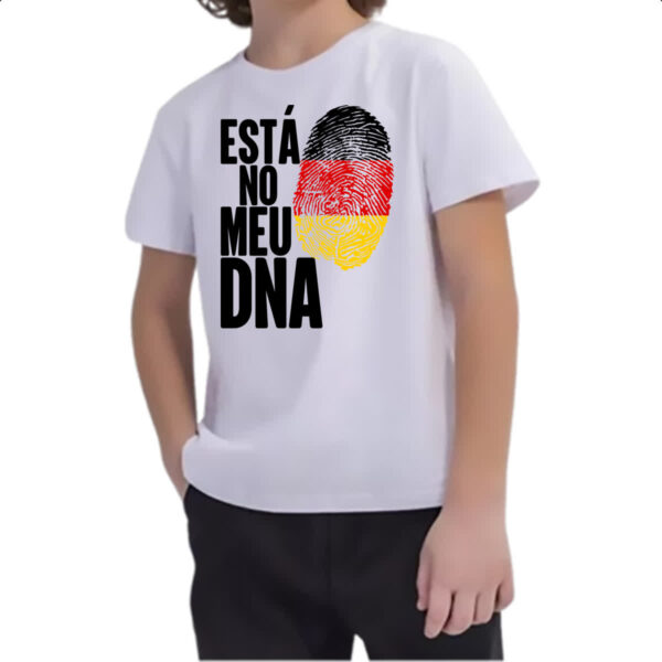 Camiseta Infanto Juvenil Esta no meu DNA Alemanha - Imagem 2