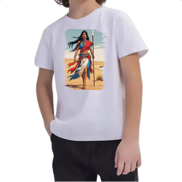 Camiseta Infanto Juvenil Guerreira Apache - Imagem 2