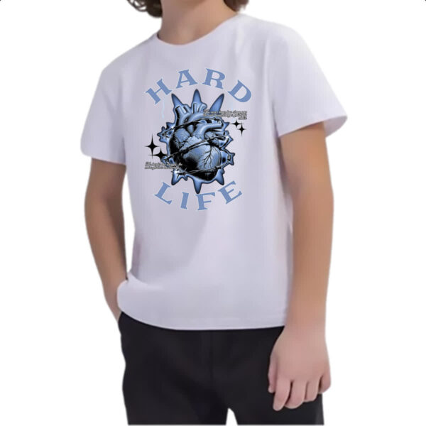 Camiseta Infanto Juvenil Hard Life - Imagem 2