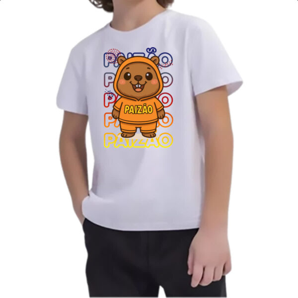 Camiseta Infanto Juvenil Capivara Paizao Paizao - Imagem 2