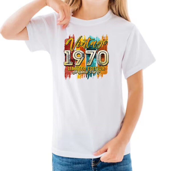 Camiseta Infanto Juvenil Vintage 1970 Limited Edition - Imagem 3