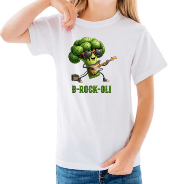 Camiseta Infanto Juvenil Brocolis Rock Roll - Imagem 3