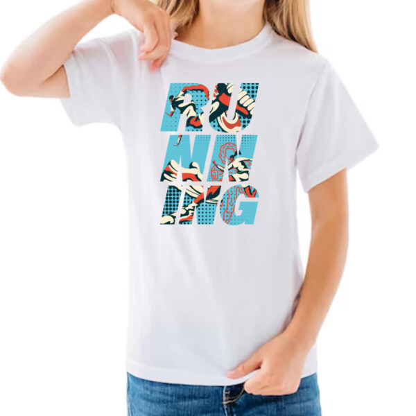 Camiseta Infanto Juvenil Running Correndo Esporte - Imagem 3