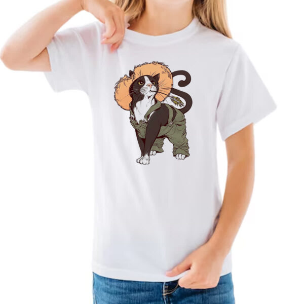 Camiseta Infanto Juvenil Gato da roca - Imagem 3