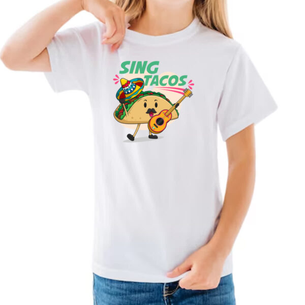 Camiseta Infanto Juvenil Tacos Cantor - Imagem 3