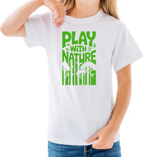 Camiseta Infanto Juvenil Play with nature - Imagem 3