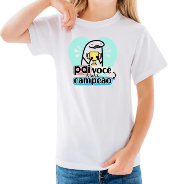 Camiseta Infanto Juvenil Dia dos Pais Flork Campeao - Imagem 3