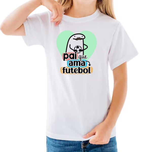 Camiseta Infanto Juvenil Dia dos Pais Flork Futebol - Imagem 3