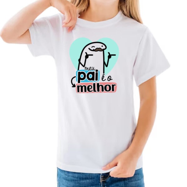 Camiseta Infanto Juvenil Dia dos Pais Flork Melhor - Imagem 3