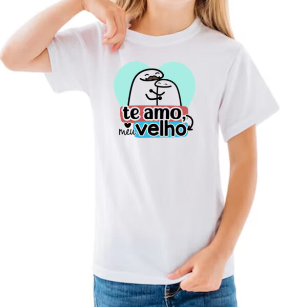 Camiseta Infanto Juvenil Dia dos Pais Flork Velho - Imagem 3