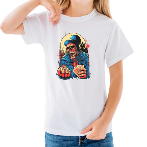 Camiseta Infanto Juvenil Caveira Cassino - Imagem 3