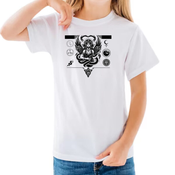 Camiseta Infanto Juvenil Lilith Simbologia - Imagem 3