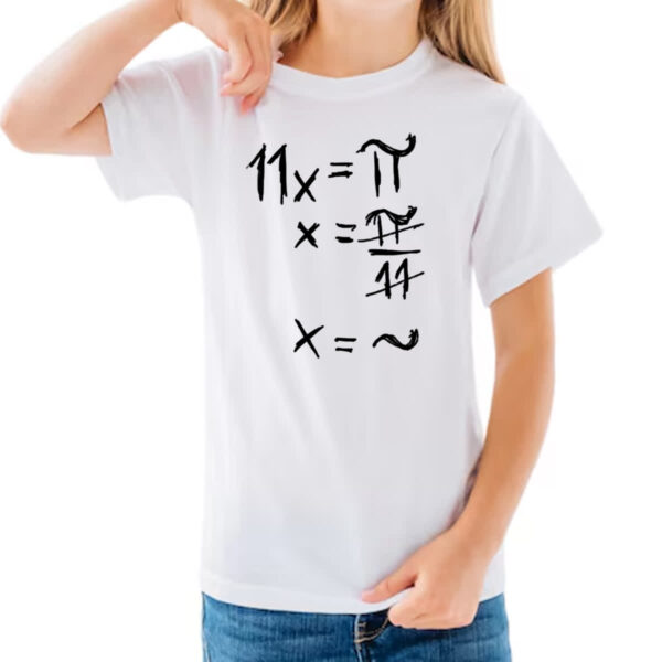 Camiseta Infanto Juvenil Equacao matematica PI TIL - Imagem 3