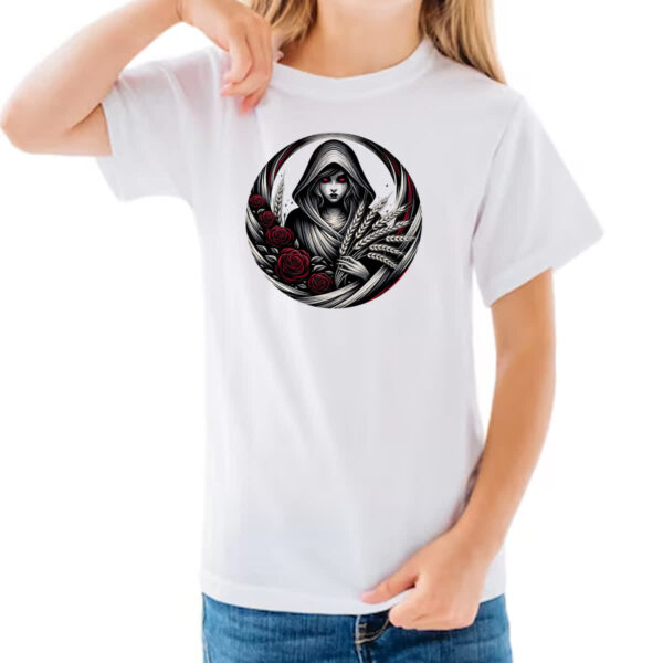 Camiseta Infanto Juvenil Signo Gotico de Virgem - Imagem 3