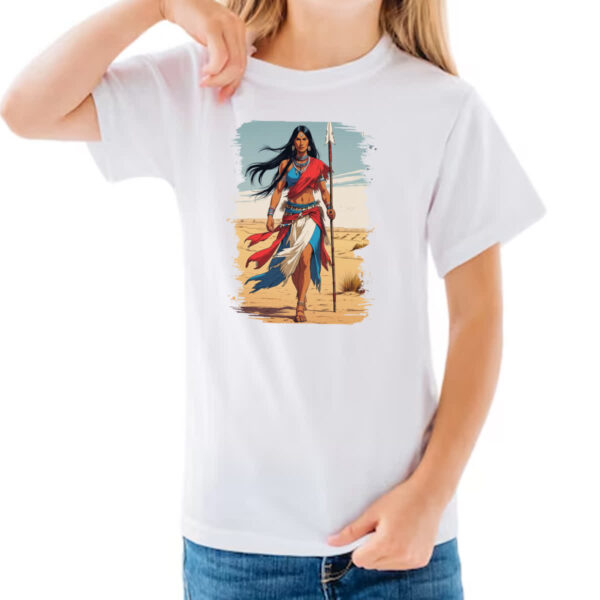 Camiseta Infanto Juvenil Guerreira Apache - Imagem 3