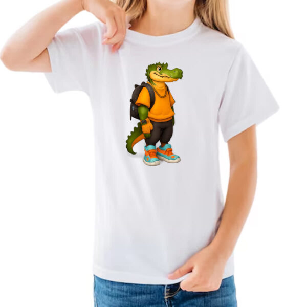 Camiseta Infanto Juvenil Jacare aventureiro - Imagem 3