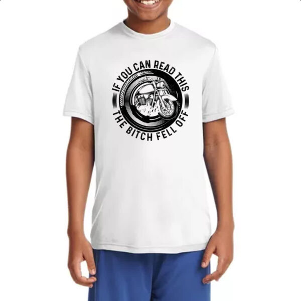 Camiseta Infanto Juvenil Motorcycle Can you read - Imagem 4