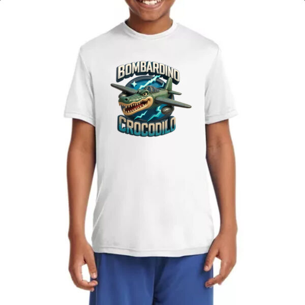 Camiseta Infanto Juvenil Bombardino Crocodilo - Imagem 4