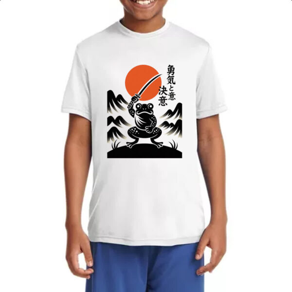 Camiseta Infanto Juvenil Sapo Samurai Sunset - Imagem 4