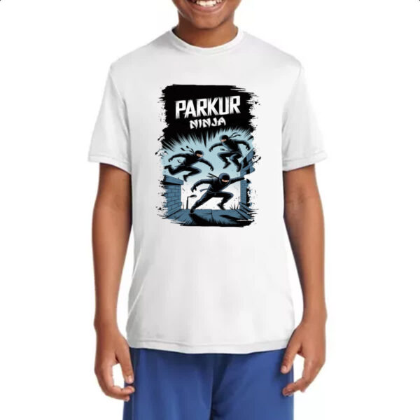 Camiseta Infanto Juvenil Parkur Ninja - Imagem 4