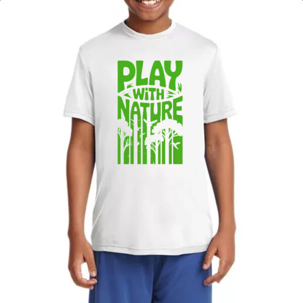 Camiseta Infanto Juvenil Play with nature - Imagem 4