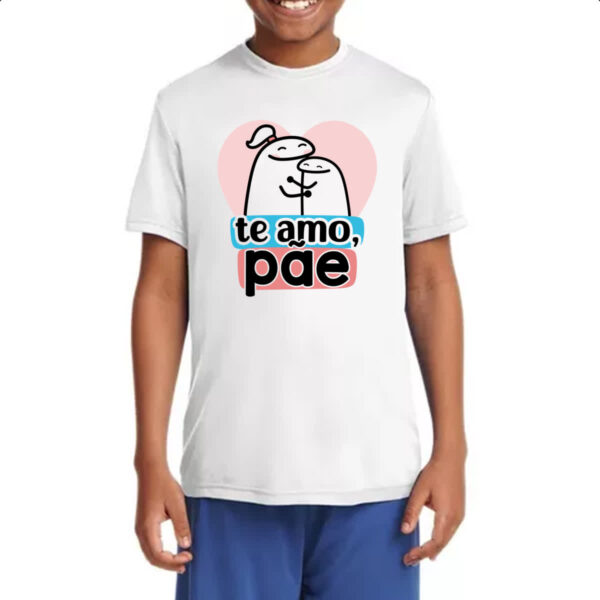 Camiseta Infanto Juvenil Dia dos Pais Flork Amo Pae - Imagem 4