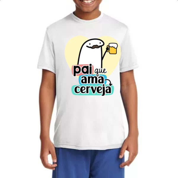 Camiseta Infanto Juvenil Dia dos Pais Flork Cerveja - Imagem 4